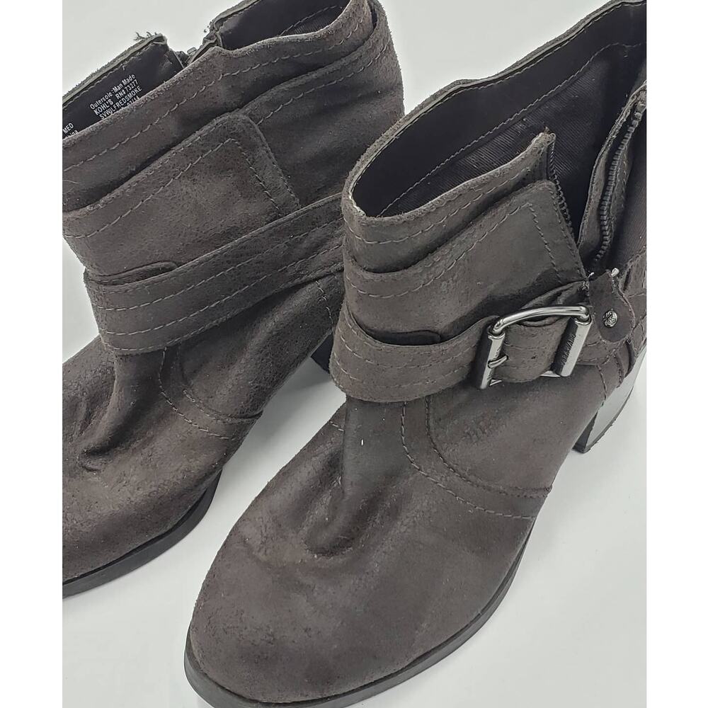 Kohls Womens Ankle Boots WMS Size 7m Upper Textile Man Made Leather